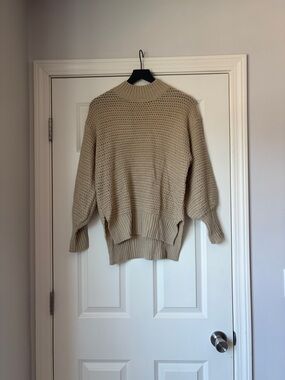 Women's Cream Knit Sweater